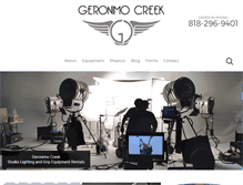 Tablet Screenshot of geronimocreek.com
